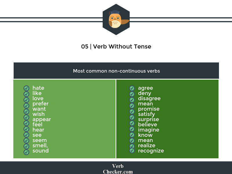 verb without tense example